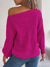 Load image into Gallery viewer, Openwork Long Sleeve Sweater