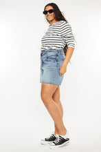 Load image into Gallery viewer, Kancan Full Size Raw Hem High Waist Denim Shorts