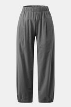 Load image into Gallery viewer, Full Size Elastic Waist Cropped Pants