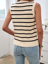 Load image into Gallery viewer, Devine Striped V-Neck Knit Tank