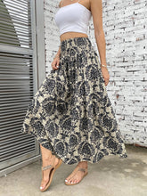 Load image into Gallery viewer, Printed Elastic Waist Maxi Skirt