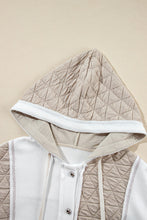 Load image into Gallery viewer, Drawstring Color Block Long Sleeve Jacket