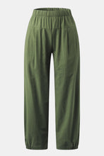 Load image into Gallery viewer, Full Size Elastic Waist Cropped Pants