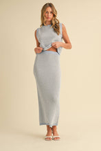 Load image into Gallery viewer, SWEATER SLEEVELESS TOP AND MAXI PENCIL SKIRT SET