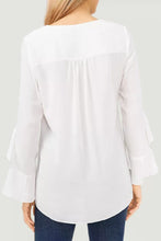 Load image into Gallery viewer, V-Neck Flounce Sleeve Blouse