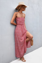 Load image into Gallery viewer, Strapless Split Maxi Dress