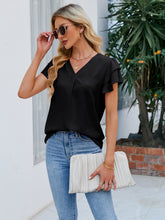 Load image into Gallery viewer, V-Neck Flounce Sleeve Blouse