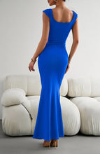 Load image into Gallery viewer, Cap Sleeve Scoop Neck Maxi Dress