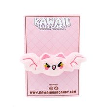 Load image into Gallery viewer, Kawaii Bat Plush Hair Clip: Mint