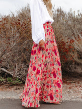 Load image into Gallery viewer, Printed Elastic Waist Pleated Maxi Skirt