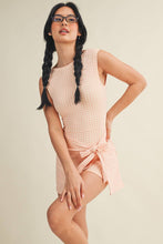 Load image into Gallery viewer, Gingham Print Sleeveless Wrap Tie Front Dress
