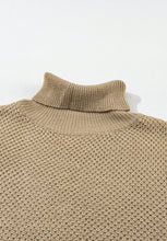 Load image into Gallery viewer, Solid Color Turtleneck Short Sleeve Sweater