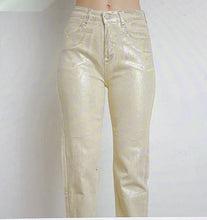 Load image into Gallery viewer, Metallic Stretch Denim