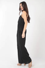 Load image into Gallery viewer, VERY J Pintuck Detail Woven Sleeveless Jumpsuit