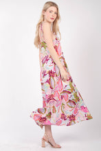 Load image into Gallery viewer, VERY J Tropical Printed Cami Midi Dress