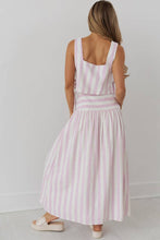 Load image into Gallery viewer, STRIPED MIDI A-LINE VACATION SKIRT SET