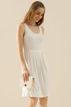 Load image into Gallery viewer, Doublju Full Size Round Neck Ruched Sleeveless Dress with Pockets