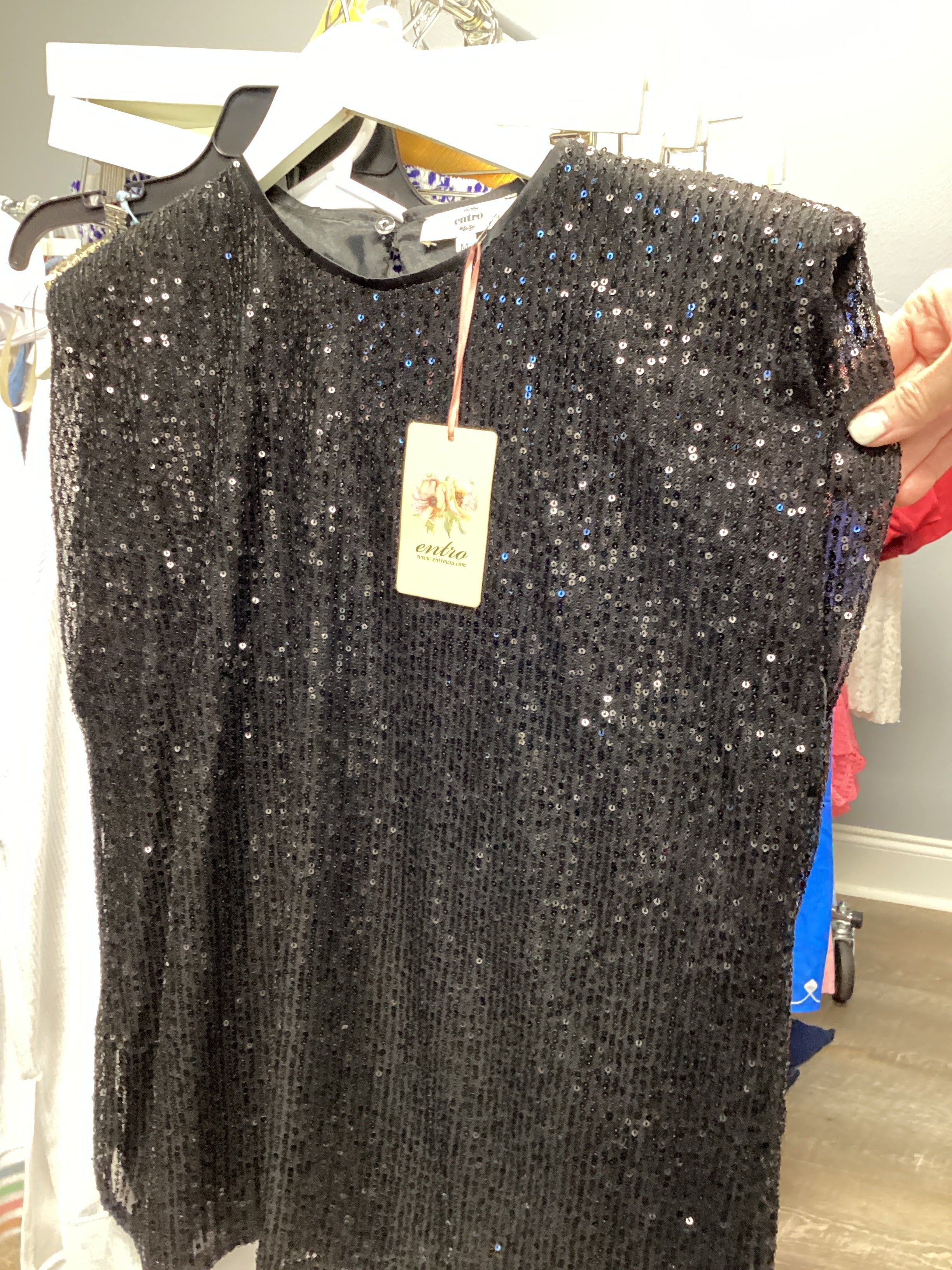 *SALE*Sequin sleeveless top