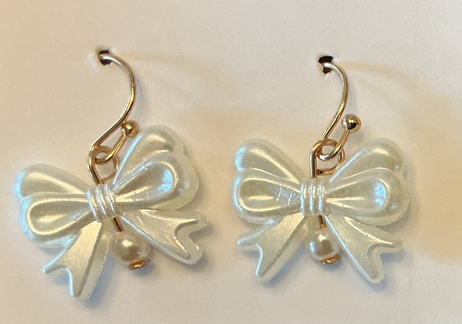 Pearl Bow Earrings