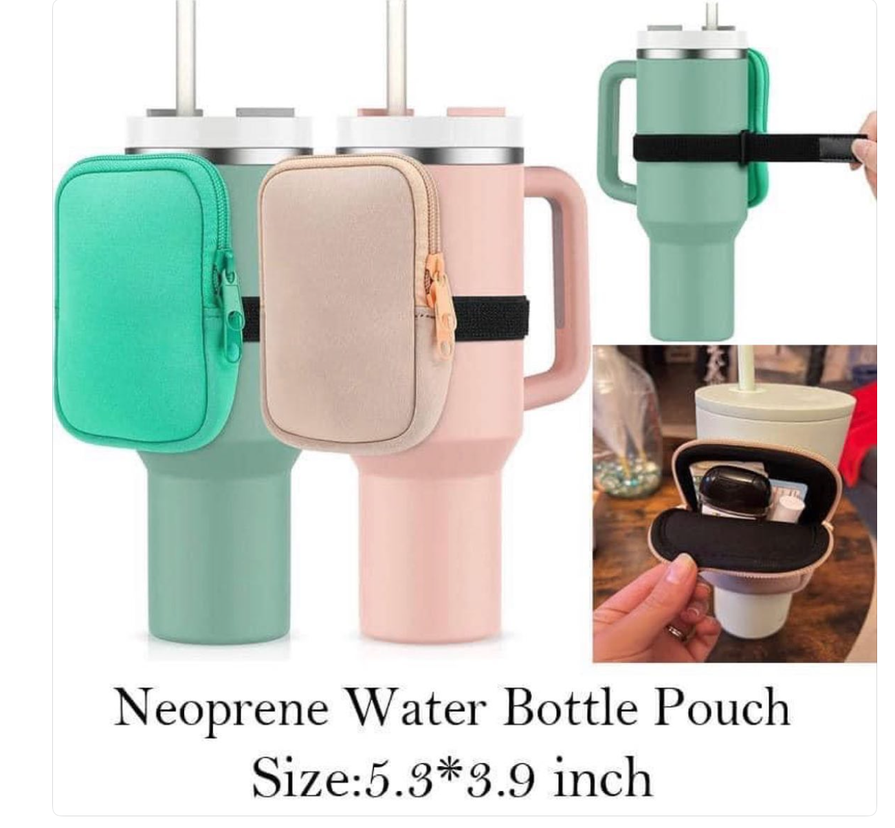 Neoprene Water Bottle Pouch