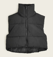 Load image into Gallery viewer, Sleeveless High Neck Puffer Jacket