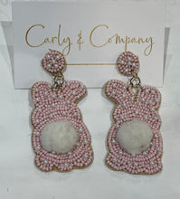 Load image into Gallery viewer, Pink Easter Bunny with Tail Beaded