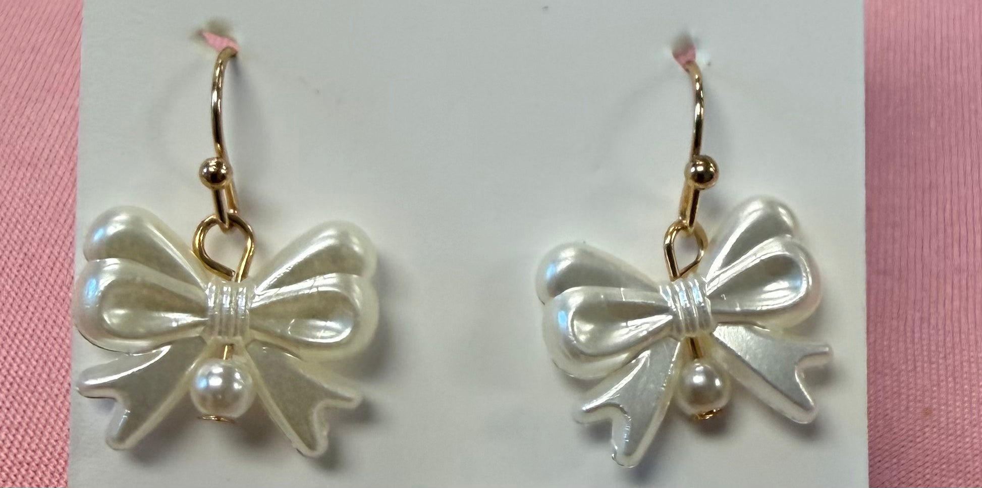 Pearl Bow Earrings