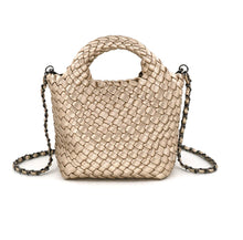 Load image into Gallery viewer, Woven clutch bag  with strap and coin pouch