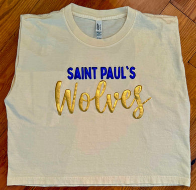 SP Wolves Puff Muscle Tank Cream/ Pre-Order