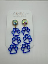 Load image into Gallery viewer, Triple Paw Print Earrings