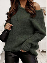 Load image into Gallery viewer, One Shoulder Long Sleeve Sweater