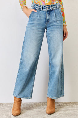 Kancan High Waist Wide Leg Jeans