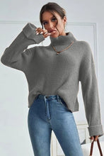 Load image into Gallery viewer, Turtleneck Long Sleeve Sweater