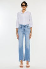 Load image into Gallery viewer, Kancan High Waist Raw Hem Straight Jeans