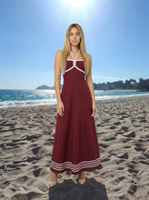 Load image into Gallery viewer, Rope-trim Maxi dress