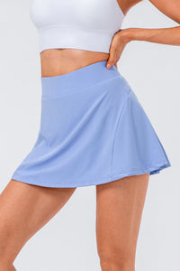 High Waist Pleated Active Skirt