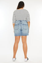 Load image into Gallery viewer, Kancan Full Size Raw Hem High Waist Denim Shorts