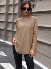 Load image into Gallery viewer, Turtleneck Raglan Sleeve Sweater