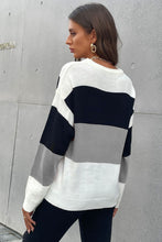 Load image into Gallery viewer, Perfee Longing For Fall Color Block Sweater