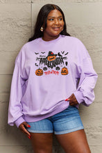 Load image into Gallery viewer, Simply Love Full Size HAPPY HALLOWEEN TRICK OR TREAT Graphic Sweatshirt