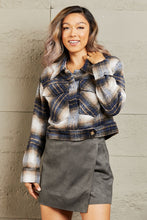 Load image into Gallery viewer, HYFVE Put In Work Semi Cropped Plaid Shacket