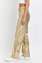 Load image into Gallery viewer, AM19510RS-GD Gold Faux Leather Dad Pant : 13