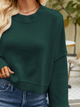 Load image into Gallery viewer, Round Neck Lantern Sleeve Sweater