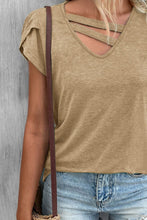 Load image into Gallery viewer, Cutout Petal Sleeve T-Shirt