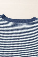 Load image into Gallery viewer, Striped Boat Neck Long Sleeve Sweater