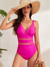 Load image into Gallery viewer, V-Neck Spaghetti Strap One-Piece Swimwear