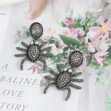 Load image into Gallery viewer, Spider Rhinestone Alloy Earrings