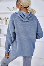 Load image into Gallery viewer, Drawstring Long Sleeve Hooded Sweater