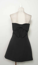 Load image into Gallery viewer, (Copy) CD05295-Strapless Tailored Fit and Flare Bow Detail Dress: Baby Blue / M