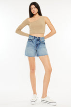 Load image into Gallery viewer, Kancan Full Size Raw Hem High Waist Denim Shorts